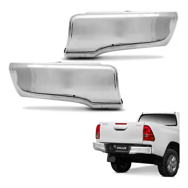 Par Acabamento Parachoque Traseiro Hilux 2016 A 2020 Bepo