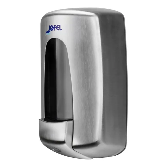 Jabonera Dispensador De Jabon Acero Inoxidable Jofel Ac79000 Color Gris