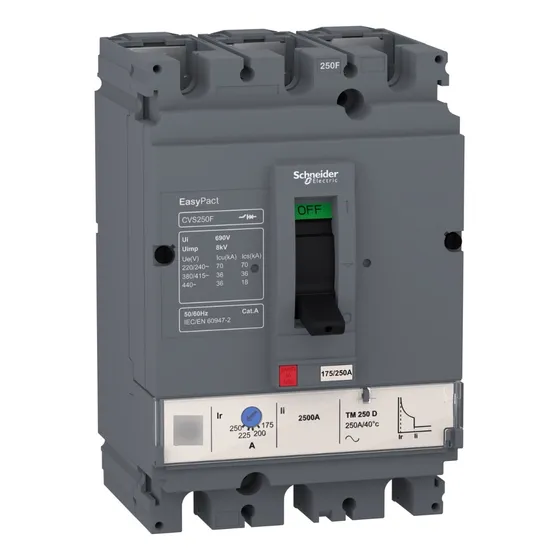 Interruptor Compacto Termica 3x 250a 36ka Schneider Lv525333