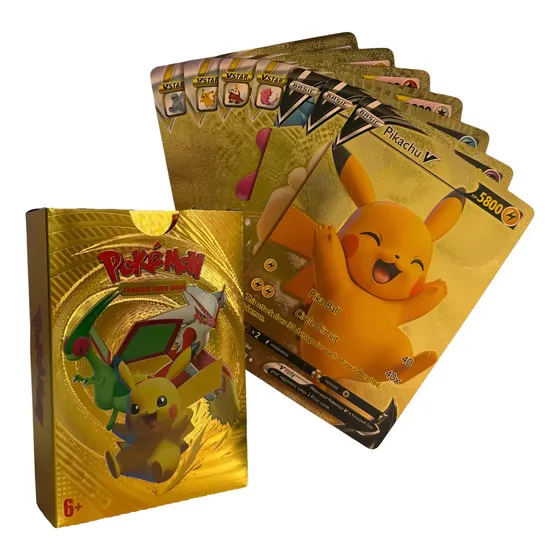 Kit de batalla premium Pokémon Gold Rare, 55 cartas Pokémon doradas, Pokémon doradas, inglés | Cuotas sin interés