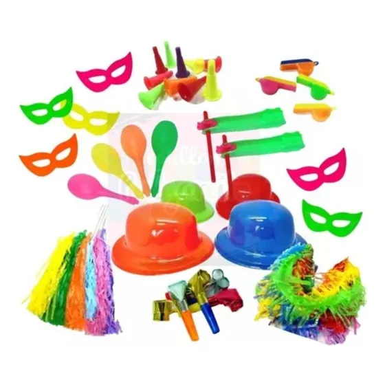 Combo Cotillón Carioca -  Hasta 50 Personas - 145 Artículos