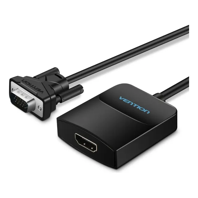 Cable Conversor Vention Vga Macho - Hdmi Hembra/ 15cm/ Negro