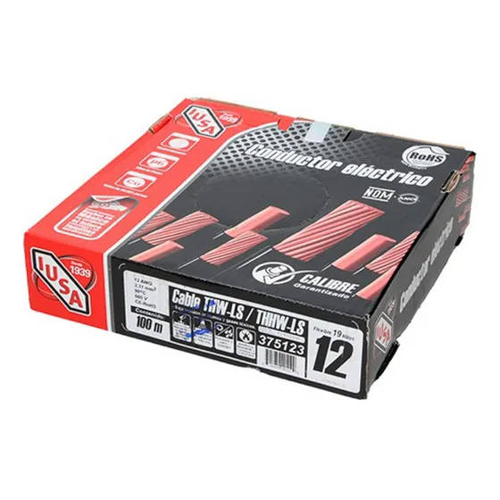 Cable Electrico Cal. 12 Color Blanco Tipo Thw (1 Iusa 375123