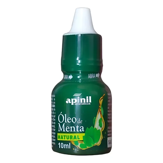 Óleo De Menta Natural Apinil 10 Ml - Hortelã Original