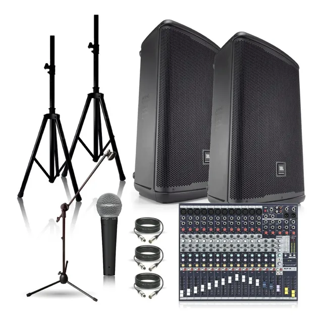 Kit Audio Jbl Eon715 + Mezcladora Soundcraft + Micro Behring