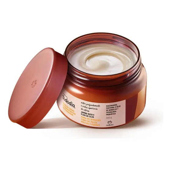 Oleo Em Creme Ultranutritivo Jampo Rosa E Flor De Caju Fragrância Jambo Rosa E Flor De Caju