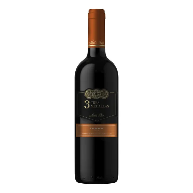Vino Tinto Carmenere Santa Rita 3 Medallas 750 Ml.