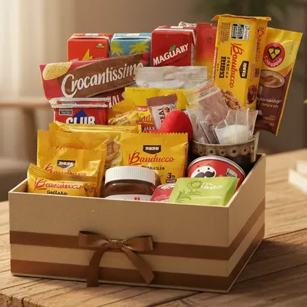 Cesta Café Da Manhã Super Premium Completa E Sofisticada