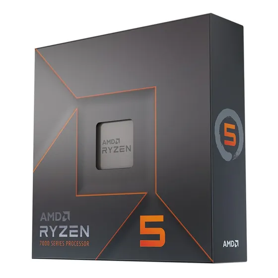 Processador gamer AMD Ryzen 5 7600X 100-100000593WOF de 6 núcleos e 5.3GHz de frequência com gráfica integrada