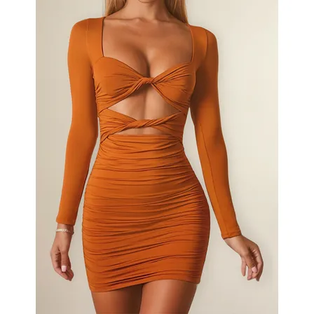 Vestido Sexy De Tirantes Corto Ajustado Para Mujer