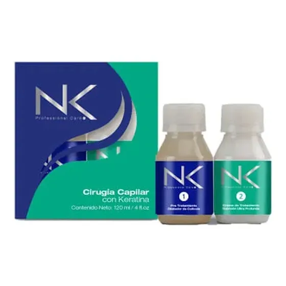 Nk Professional Pack De Cirugía Capilar Con Keratina 120ml 
