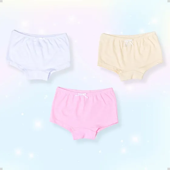 Kit 3 Calcinhas Boxer Have Fun Infantil Com Forro Protetor
