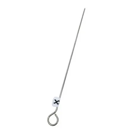 6 Pincho Brocheta Palillo Acero Carne 55cm Aro V. 5745 Xavi