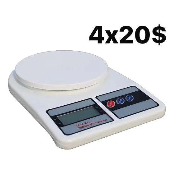 Balanza Digital Peso De Cocina Hasta 10kg Baterias Incluidas
