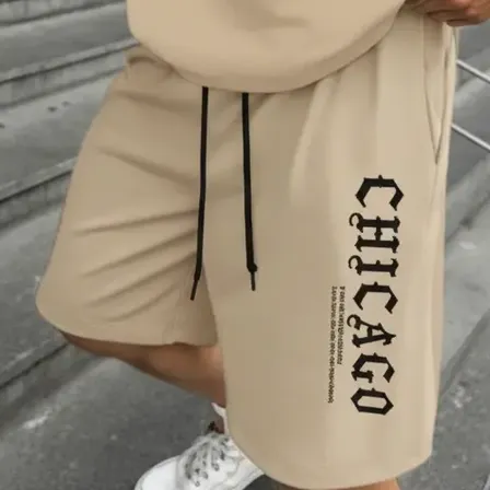 Conjunto Camiseta T-shirt + Bermuda Moletom Chicago Street