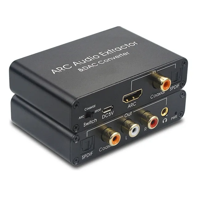 Para  - Adaptador De Audio Rca, Convertidor De Salida Dac,