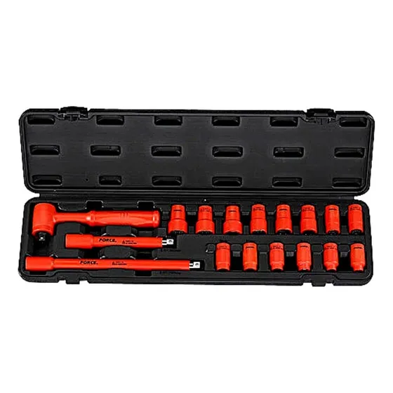 Kit De Herramientas Combinadas Force 3173n De 17 Piezas Color Silver