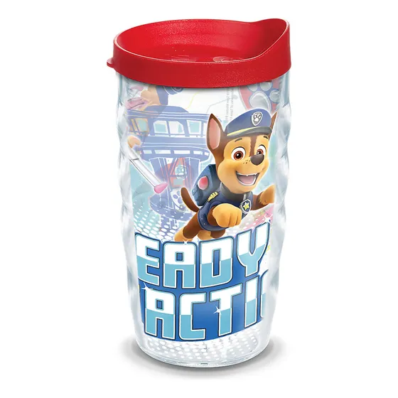 Vaso Aislado Paw Patrol Take Action Envoltura Tapa Roja 10