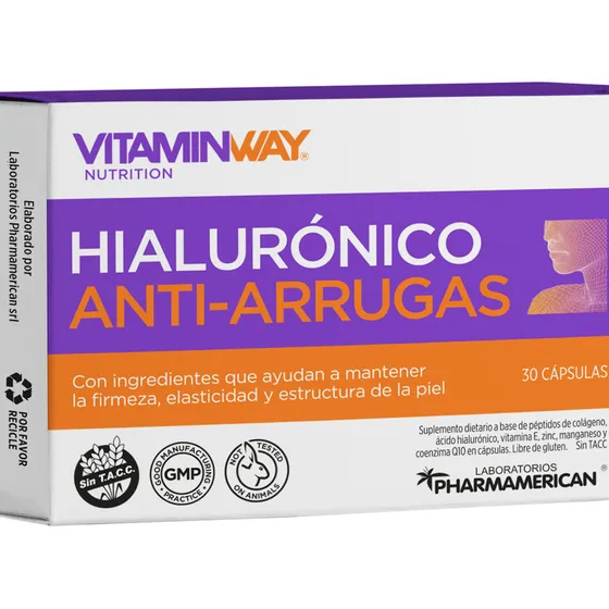 Hialuronico Anti Arrugas Vitamin Way Suplemento X 30 Capsulas
