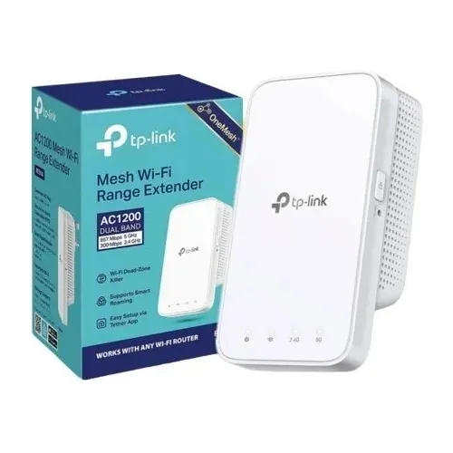 Extensor De Rango Wifi Tplink Ac1200 Dual Band Re300 Onemesh