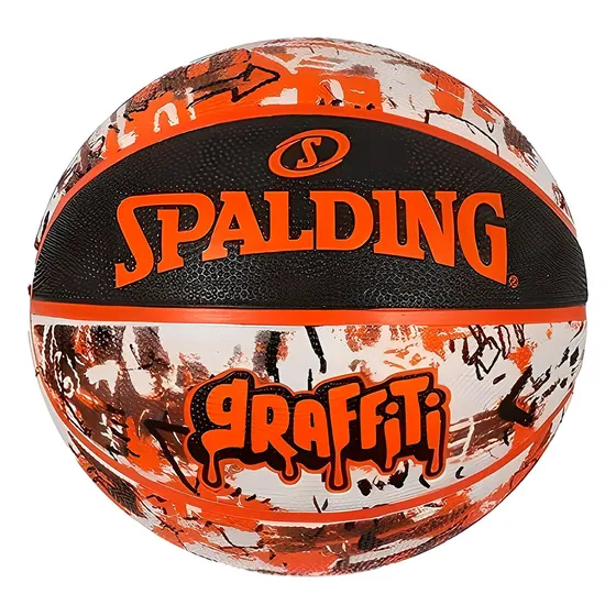 Balón De Básquetbol Spalding Nba Graffiti Nº 7 Color Orange Para Entrenamiento De Exterior