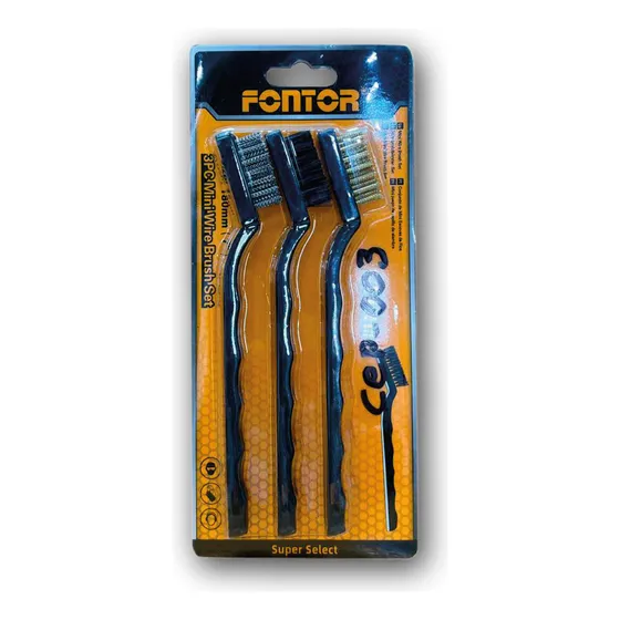 Juego De Mini Cepillos De Alambre Marca Fontor