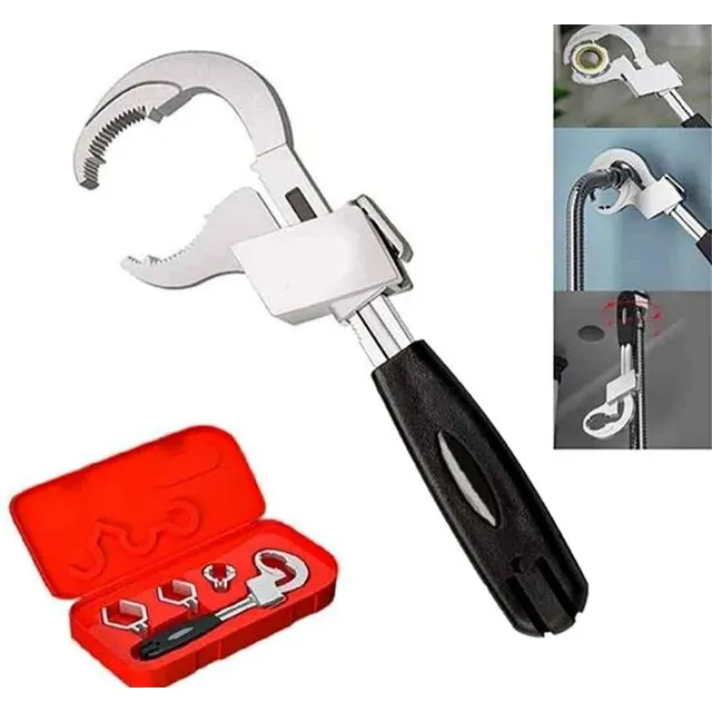 Llave Universal Ajustable Doble Cabezal Para Gasfiteria
