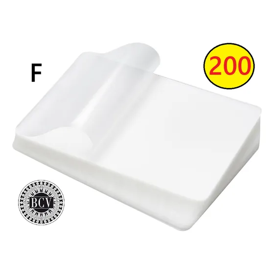 200 Láminas Plastificar Cédula Carnet 175 Micras 7.5 X 10.5
