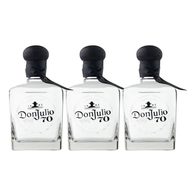 Tequila Don Julio 70 Añejo Cristalino 700ml (3 Botellas)
