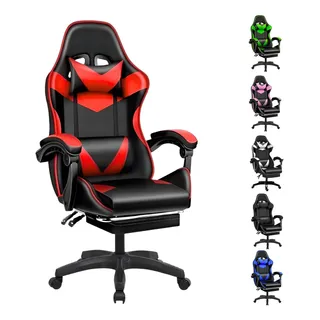 Cadeira Gamer Pro Escritório Giratória Reclinåvel Apoio Pés Cadeira Gamer Pro Escritório Giratória Reclinåvel Apoio Pés