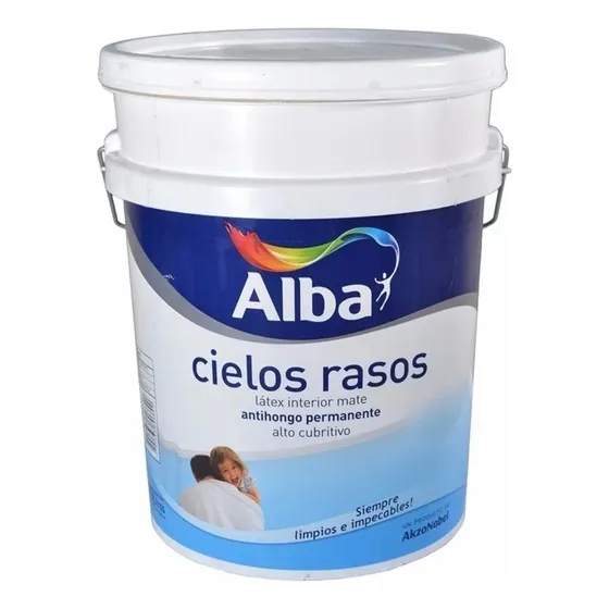 Alba Antihongo permanente látex cielorraso 20L color blanco