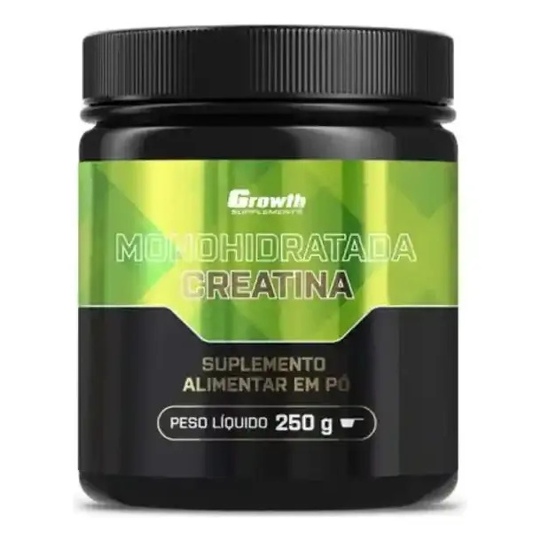Creatina 250g Monohidratada Growth Supplements Sabor Sem Sabor