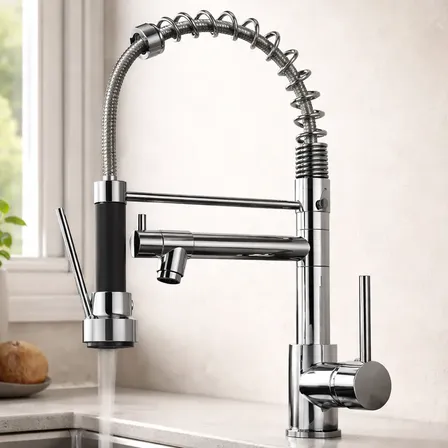 Torneira Cozinha Gourmet Monocomando Aço Inox Cromada Pia Cromado Brilhante