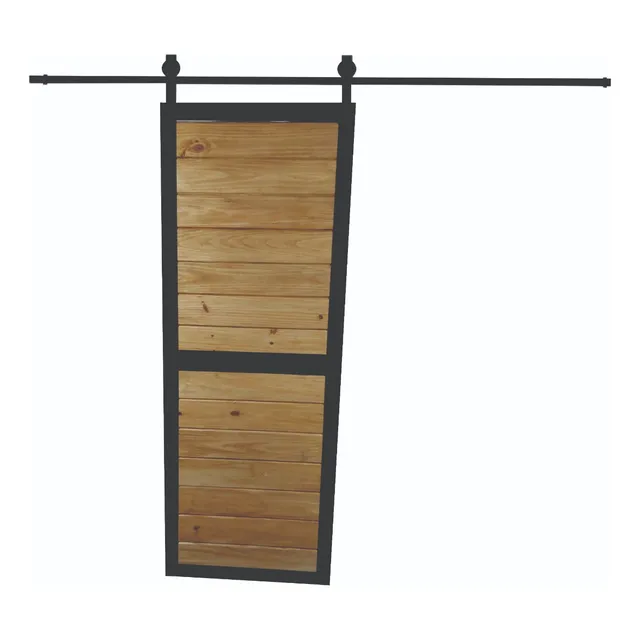 Puerta Tipo Granero, Establo. Madera Y Hierro Super Fuerte! 