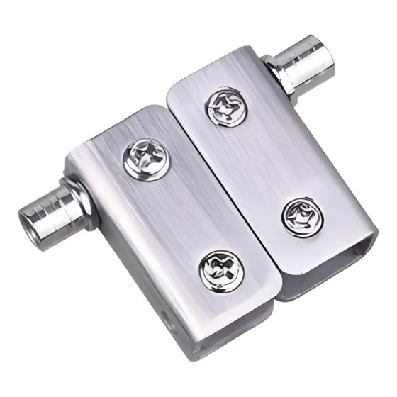 Bisagra Pivote Para Vidrio 1 Hoja Plata Acero Inoxidable