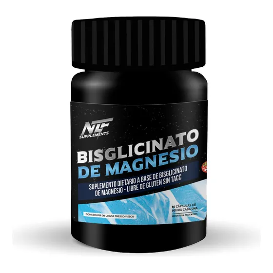 Bisglicinato De Magnesio X 60 Capsulas Nitro Fuel Sabor Sin Sabor