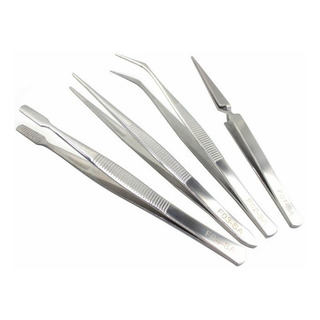 Juego De 4 Pinzas De Precisión Tweezer De Acero Inoxidable Juego De 4 Pinzas De Precisión Tweezer De Acero Inoxidable