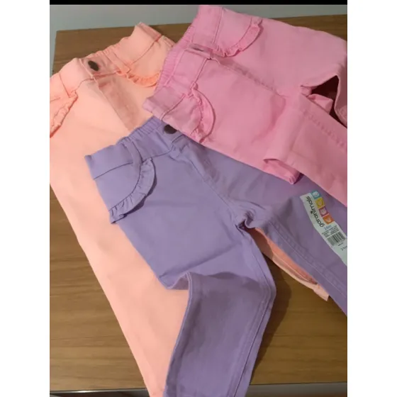 Pantalones Para Niñas De 12 Y 18 Meses Importado 