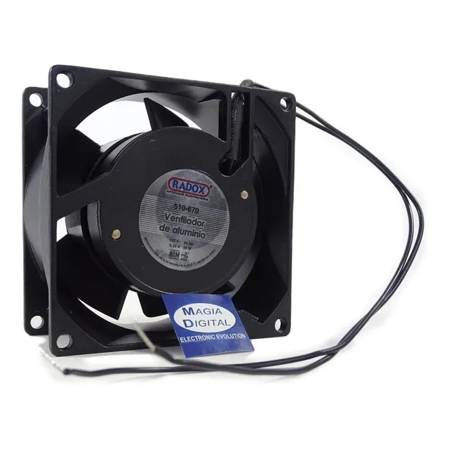 Ventilador 4 PuLG Aluminio Radox 610-670 115v Extractor Led Sin Color