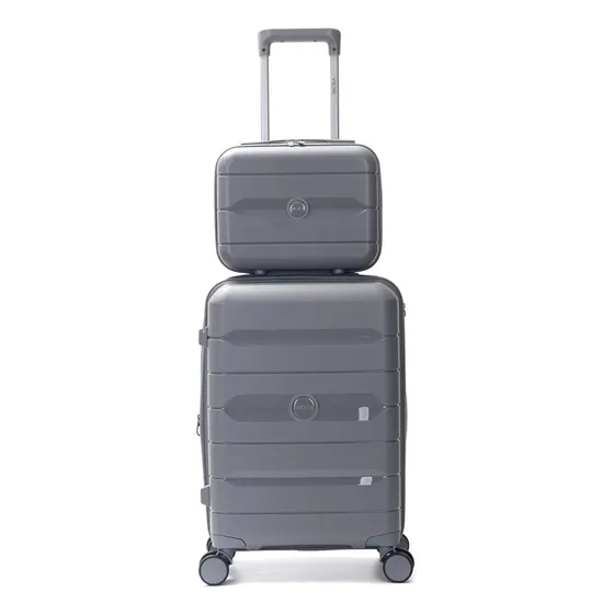 Set Valija Skora 20 Pulgadas Carry On Rigida Con Beauty Case