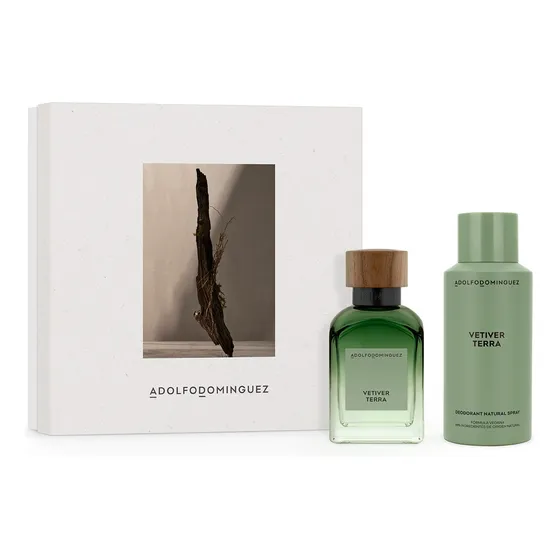Set Adolfo Domínguez Vetiver Terra 120 ml + desodorante