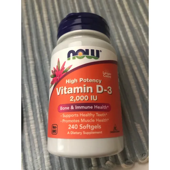 Now Vitamina D3 2000 Iu 240 Cápsulas Blandas