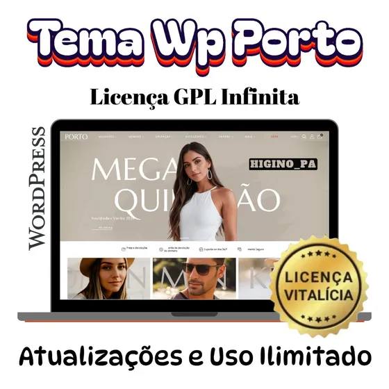 Tema Porto Wordpress + Brinde