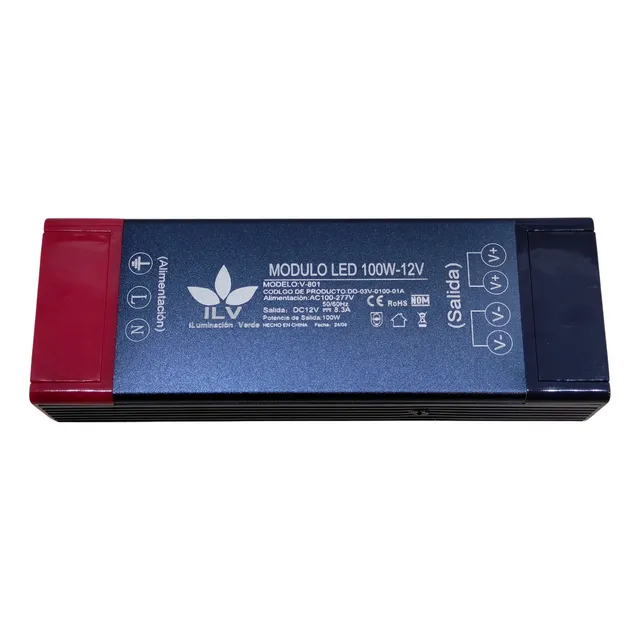 Fuente De Poder Slim Interior 100w 12v Marc. ILV