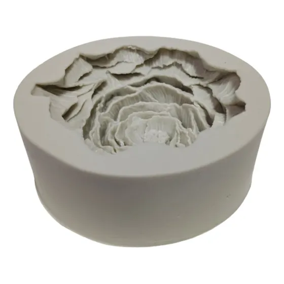 Molde Silicona Flor Peonia 7,5x2,7 Vela Soja, Etc.