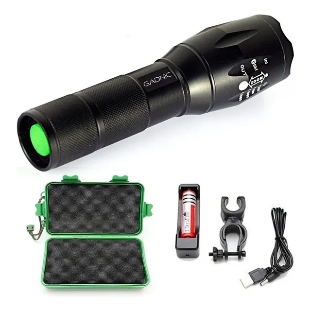 Linterna Táctica Militar Gadnic Fly Light Led 3000lm Resistente Al Agua Soporte