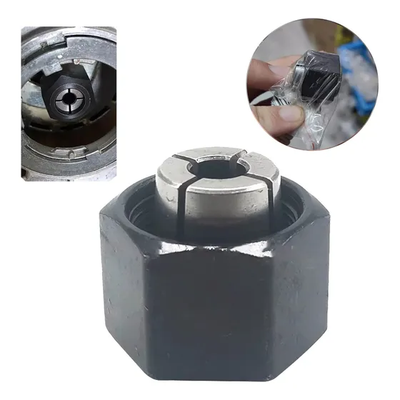 Router Tuerca Y Collet 1/4 Para Dewalt Dw616 Dw618 6.35mm