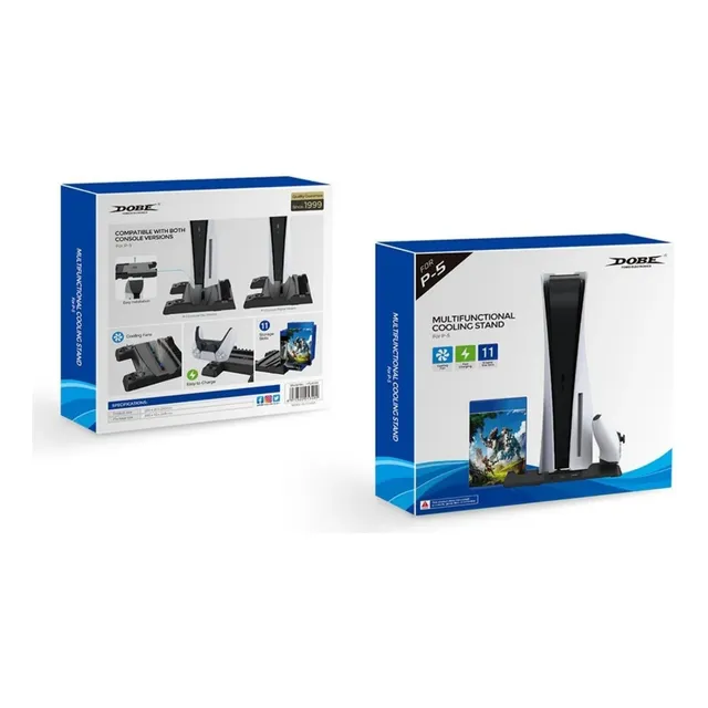 Base De Carga Multi Funcional Con Cooler Para Ps5, Ps5 Slim