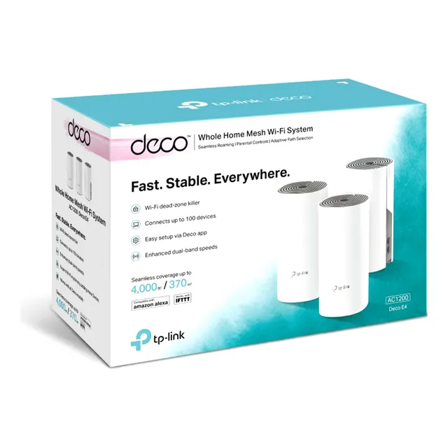 Access Point Tp-link Deco E4-3 Pack Ac1200 Wifi 300mbps 5ghz