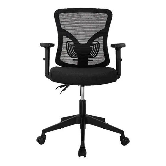 Silla de Escritorio para Oficina Gerente Ankara Ergonómica Espaldar Ajustable Base Nylon Color Negro Material del tapizado Malla